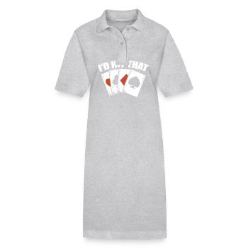 Blackjack Black Jack - Robe polo bio PAIGER Stanley/Stella Femme - gris chiné - Devant