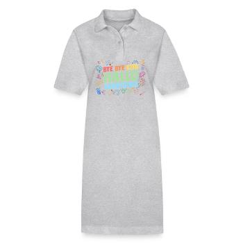 Kita Abgänger Einschulung Schulkind - Stanley/Stella Frauen Bio-Polokleid PAIGER - Grau meliert - Vorne