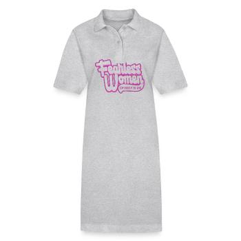 Furchtlose Frauen bleiben dem Spiel voraus - Stanley/Stella Frauen Bio-Polokleid PAIGER - Grau meliert - Vorne