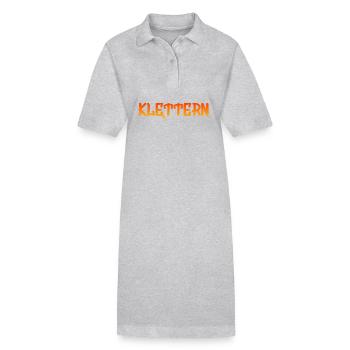 Klettern Climbing - Stanley/Stella Frauen Bio-Polokleid PAIGER - Grau meliert - Vorne