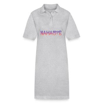 Namaste - Stanley/Stella Frauen Bio-Polokleid PAIGER - Grau meliert - Vorne