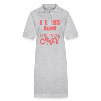 Cadeau pour Benni - Robe polo bio PAIGER Stanley/Stella Femme - gris chiné - Devant