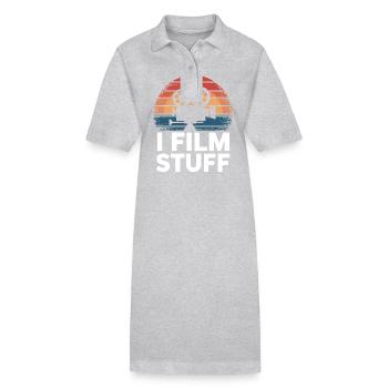 Filmemacher Filmregisseur Kameramann Film - Stanley/Stella Frauen Bio-Polokleid PAIGER - Grau meliert - Vorne
