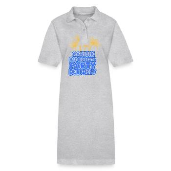 Urlaub Karibik - Stanley/Stella Frauen Bio-Polokleid PAIGER - Grau meliert - Vorne