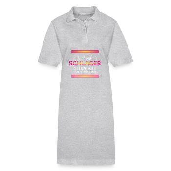 Schlager Ja ich will - Robe polo bio PAIGER Stanley/Stella Femme - gris chiné - Devant