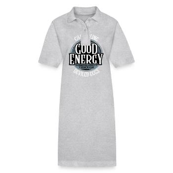 Channeling Good Energy Through Deviled Eggs Style - Stanley/Stella PAIGER Organic Women’s Polo Dress - heather grey - Front