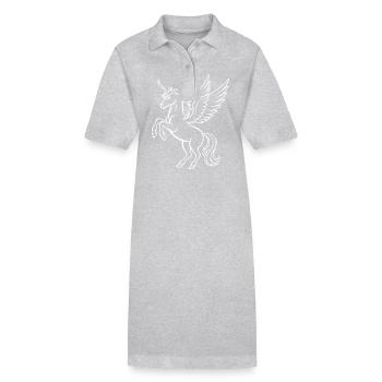 Einhorn - Einhorn - Stanley/Stella Frauen Bio-Polokleid PAIGER - Grau meliert - Vorne