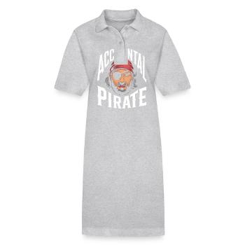 Amputation Disability - Stanley/Stella PAIGER Organic Women’s Polo Dress - heather grey - Front