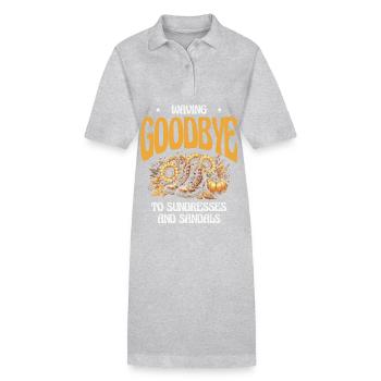 Dites adieu aux robes d’été et aux sandales - Robe polo bio PAIGER Stanley/Stella Femme - gris chiné - Devant