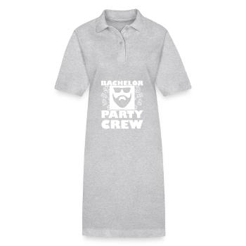 Junggesellenabschied - Stanley/Stella Frauen Bio-Polokleid PAIGER - Grau meliert - Vorne
