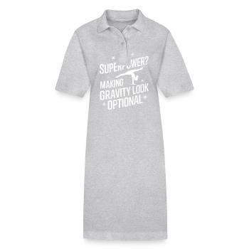 Turnen Turner Gymnastik - Stanley/Stella Frauen Bio-Polokleid PAIGER - Grau meliert - Vorne