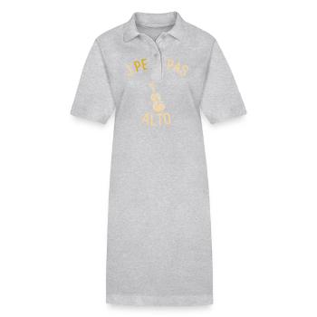 J peux pas j ai Alto - Robe polo bio PAIGER Stanley/Stella Femme - gris chiné - Devant