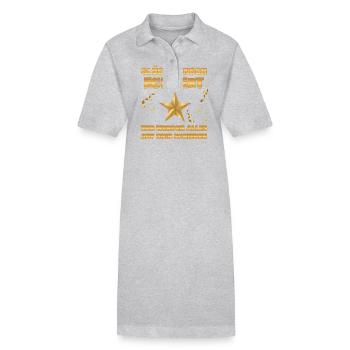 Eckbert en tant que collègue - Robe polo bio PAIGER Stanley/Stella Femme - gris chiné - Devant