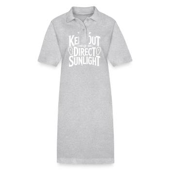 Tenir à l’abri de la lumière directe du soleil ! Vampire Goth Emo - Robe polo bio PAIGER Stanley/Stella Femme - gris chiné - Devant