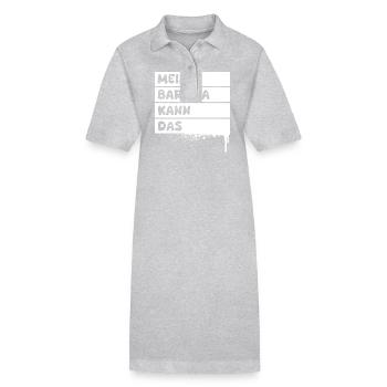 Profession : Barista - Robe polo bio PAIGER Stanley/Stella Femme - gris chiné - Devant