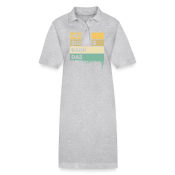 Profession Chirurgien - Robe polo bio PAIGER Stanley/Stella Femme - gris chiné - Devant