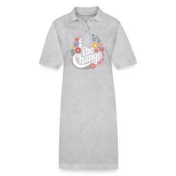 Altruisme Don désintéressé Donner d’école - Robe polo bio PAIGER Stanley/Stella Femme - gris chiné - Devant