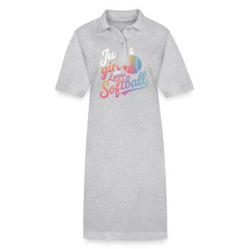 Softball Sports Joueur de softball - Robe polo bio PAIGER Stanley/Stella Femme - gris chiné - Devant