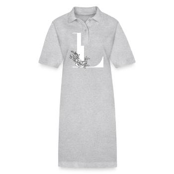 Pointe (L) - Robe polo bio PAIGER Stanley/Stella Femme - gris chiné - Devant