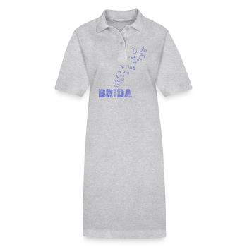 Brida - Stanley/Stella Frauen Bio-Polokleid PAIGER - Grau meliert - Vorne