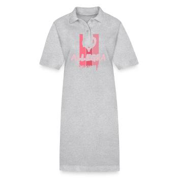 Geschenk für Allegra - Stanley/Stella Frauen Bio-Polokleid PAIGER - Grau meliert - Vorne