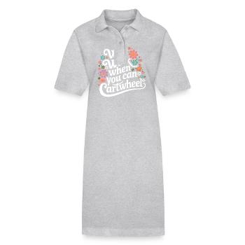 Turnen Turner Gymnastik - Stanley/Stella Frauen Bio-Polokleid PAIGER - Grau meliert - Vorne