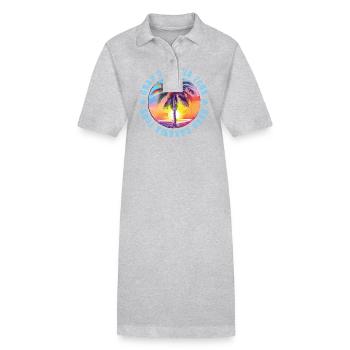 Gran Canaria Tour Bunt - Stanley/Stella Frauen Bio-Polokleid PAIGER - Grau meliert - Vorne