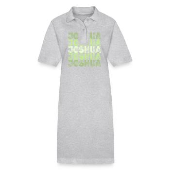 Geschenk für Joshua - Stanley/Stella Frauen Bio-Polokleid PAIGER - Grau meliert - Vorne