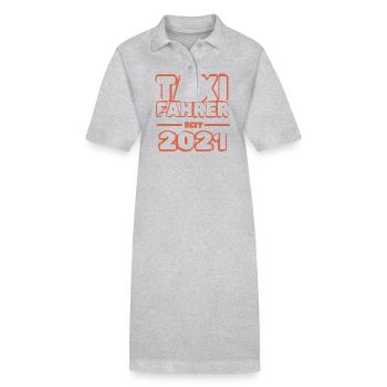 Taxi 2021 - Stanley/Stella Frauen Bio-Polokleid PAIGER - Grau meliert - Vorne