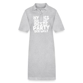 Hyères comme destination de vacances - Robe polo bio PAIGER Stanley/Stella Femme - gris chiné - Devant