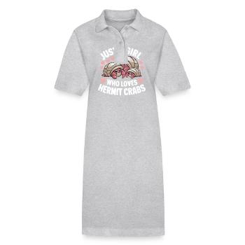 Crabe Crabe Crabe Crabe Crabe Crabe - Robe polo bio PAIGER Stanley/Stella Femme - gris chiné - Devant
