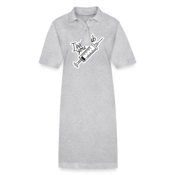 I Will Stab You 13 - Stanley/Stella Frauen Bio-Polokleid PAIGER - Grau meliert - Vorne