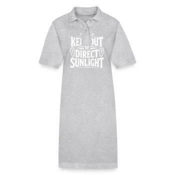 Tenir à l’abri de la lumière directe du soleil ! Vampire Goth Emo - Robe polo bio PAIGER Stanley/Stella Femme - gris chiné - Devant