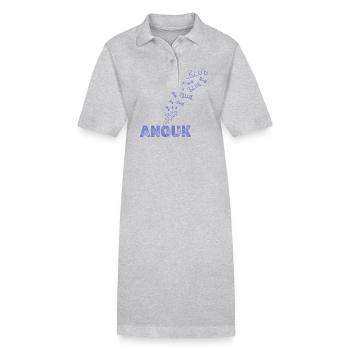 Segeln Anouk - Stanley/Stella Frauen Bio-Polokleid PAIGER - Grau meliert - Vorne