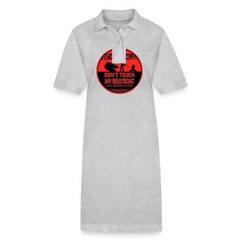 Avertissement de bateau ventral - Robe polo bio PAIGER Stanley/Stella Femme - gris chiné - Devant