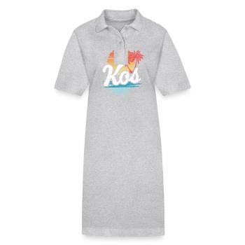 Kos - Stanley/Stella Frauen Bio-Polokleid PAIGER - Grau meliert - Vorne