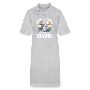 Amputation Disability - Stanley/Stella PAIGER Organic Women’s Polo Dress - heather grey - Front