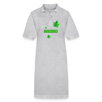 Fortwirt Damian - Stanley/Stella Frauen Bio-Polokleid PAIGER - Grau meliert - Vorne