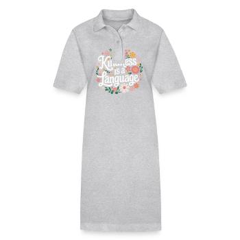Altruisme Don désintéressé Donner d’école - Robe polo bio PAIGER Stanley/Stella Femme - gris chiné - Devant