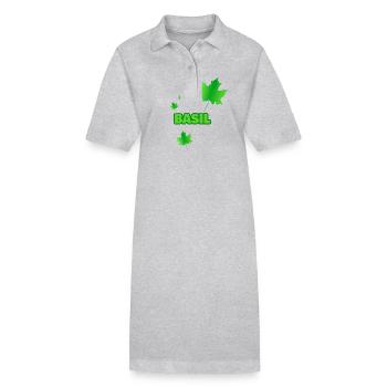 Fortwirt Basil - Stanley/Stella PAIGER Organic Women’s Polo Dress - heather grey - Front