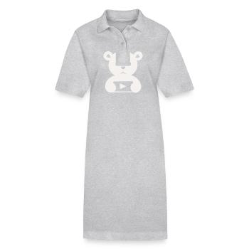 Teddy bear creator youtube - Stanley/Stella PAIGER Organic Women’s Polo Dress - heather grey - Front