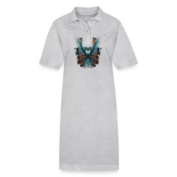 Blauer Vogel - Stanley/Stella Frauen Bio-Polokleid PAIGER - Grau meliert - Vorne