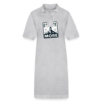 Explore more - Wanderer - Stanley/Stella Frauen Bio-Polokleid PAIGER - Grau meliert - Vorne