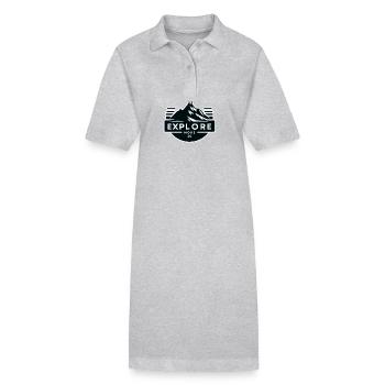 Explore more - Wanderer - Stanley/Stella Frauen Bio-Polokleid PAIGER - Grau meliert - Vorne