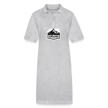 Explore more - Wanderer - Stanley/Stella Frauen Bio-Polokleid PAIGER - Grau meliert - Vorne