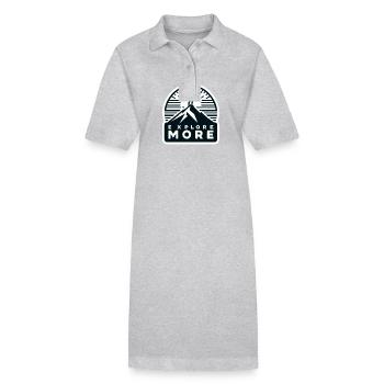 Explore more - Wanderer - Stanley/Stella Frauen Bio-Polokleid PAIGER - Grau meliert - Vorne