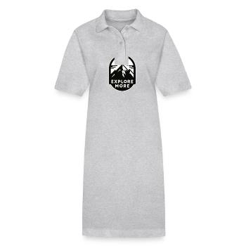 Explore more - Wanderer - Stanley/Stella Frauen Bio-Polokleid PAIGER - Grau meliert - Vorne