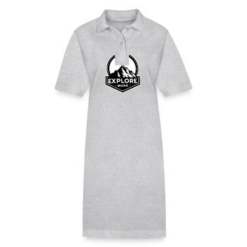 Explore more - Wanderer - Stanley/Stella Frauen Bio-Polokleid PAIGER - Grau meliert - Vorne