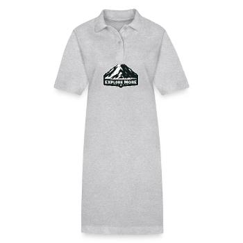 Explore more - Wanderer - Stanley/Stella Frauen Bio-Polokleid PAIGER - Grau meliert - Vorne