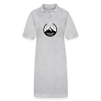 Explore more - Wanderer - Stanley/Stella Frauen Bio-Polokleid PAIGER - Grau meliert - Vorne